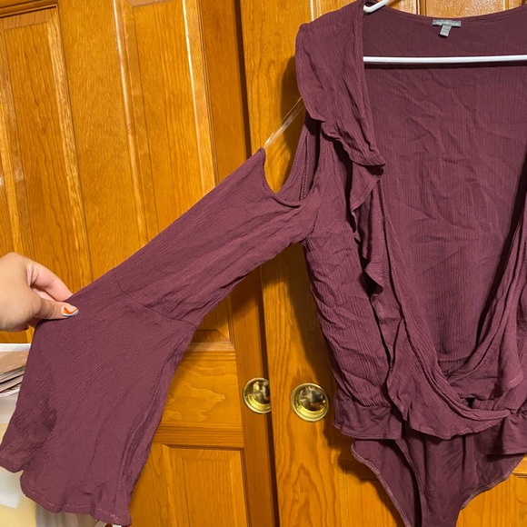 NWT Charlotte Russe plunging neckline bodysuit size L - Picture 2 of 7